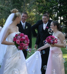 Steve and Naomis wedding at teh Abbey Church, Caboolture