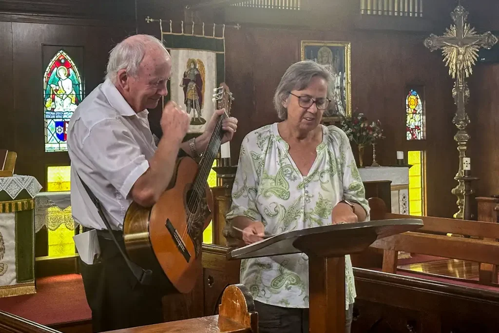 Community members gathered in The Abbey Church for an Abbey Inspiration Morning